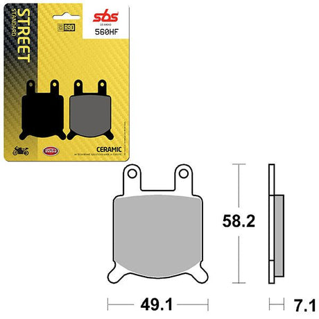 SBS ATV/UTV CERAMIC BRAKE PAD (6190560108) - DRIVEN Canada's Powersports 6190560108