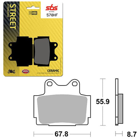 SBS ATV/UTV CERAMIC BRAKE PAD (6190570108) - DRIVEN Canada's Powersports 6190570108