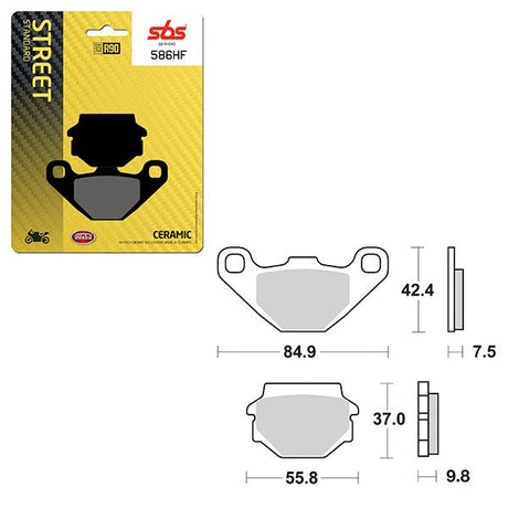 SBS ATV/UTV CERAMIC BRAKE PAD (6190586108) - DRIVEN Canada's Powersports 6190586108