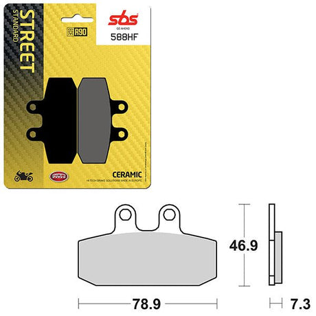 SBS ATV/UTV CERAMIC BRAKE PAD (6190588108) - DRIVEN Canada's Powersports 6190588108
