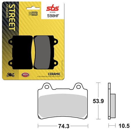 SBS ATV/UTV CERAMIC BRAKE PAD (6190590108) - DRIVEN Canada's Powersports 6190590108