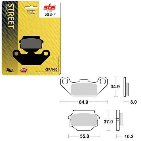 SBS ATV/UTV CERAMIC BRAKE PAD (6190591108) - DRIVEN Canada's Powersports 6190591108