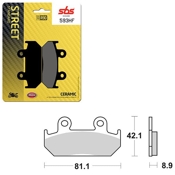 SBS ATV/UTV CERAMIC BRAKE PAD (6190593108) - DRIVEN Canada's Powersports 6190593108