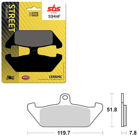 SBS ATV/UTV CERAMIC BRAKE PAD (6190594108) - DRIVEN Canada's Powersports 6190594108