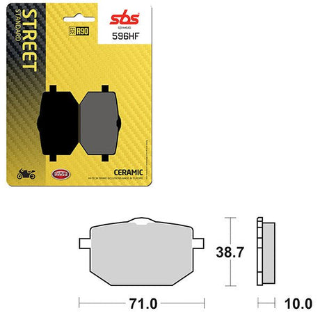 SBS ATV/UTV CERAMIC BRAKE PAD (6190596108) - DRIVEN Canada's Powersports 6190596108