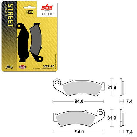 SBS ATV/UTV CERAMIC BRAKE PAD (6190603108) - DRIVEN Canada's Powersports 6190603108