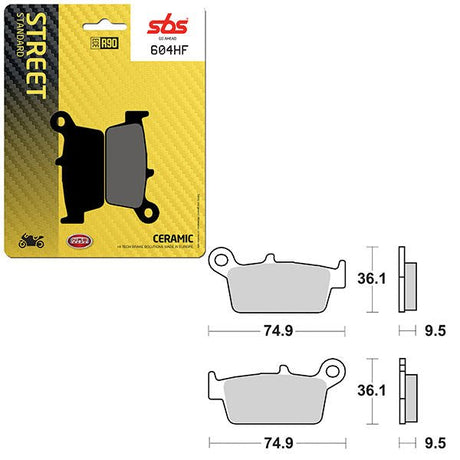 SBS ATV/UTV CERAMIC BRAKE PAD (6190604108) - DRIVEN Canada's Powersports 6190604108
