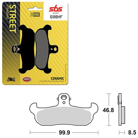 SBS ATV/UTV CERAMIC BRAKE PAD (6190608108) - DRIVEN Canada's Powersports 6190608108