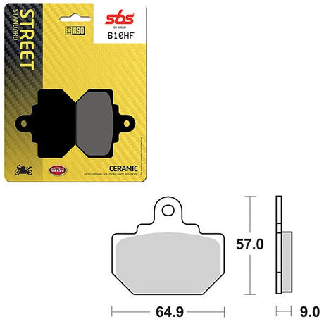SBS ATV/UTV CERAMIC BRAKE PAD (6190610108) - DRIVEN Canada's Powersports 6190610108