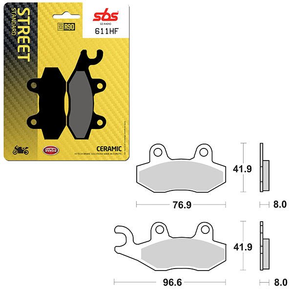 SBS ATV/UTV CERAMIC BRAKE PAD (6190611100) - DRIVEN Canada's Powersports 6190611100