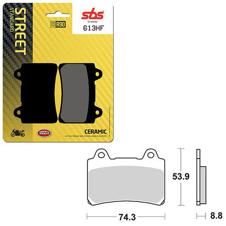 SBS ATV/UTV CERAMIC BRAKE PAD (6190613108) - DRIVEN Canada's Powersports 6190613108