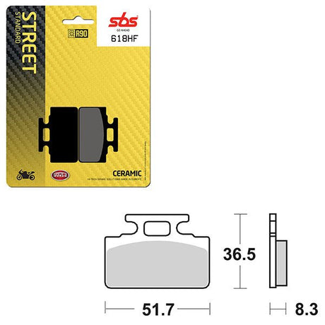 SBS ATV/UTV CERAMIC BRAKE PAD (6190618108) - DRIVEN Canada's Powersports 6190618108