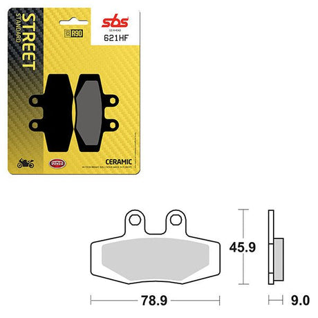 SBS ATV/UTV CERAMIC BRAKE PAD (6190621108) - DRIVEN Canada's Powersports 6190621108