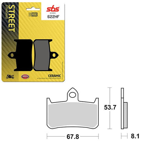 SBS ATV/UTV CERAMIC BRAKE PAD (6190622108) - DRIVEN Canada's Powersports 6190622108