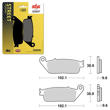 SBS ATV/UTV CERAMIC BRAKE PAD (6190630108) - DRIVEN Canada's Powersports 6190630108