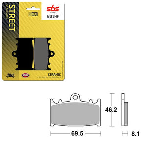 SBS ATV/UTV CERAMIC BRAKE PAD (6190631108) - DRIVEN Canada's Powersports 6190631108