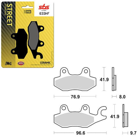 SBS ATV/UTV CERAMIC BRAKE PAD (6190633108) - DRIVEN Canada's Powersports 6190633108