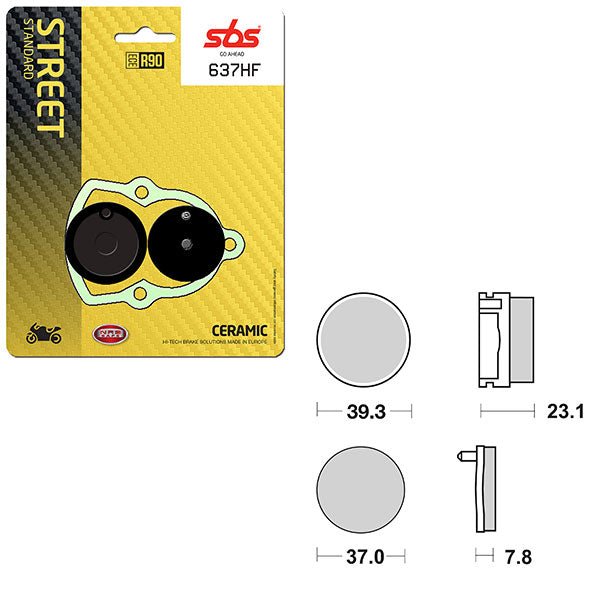 SBS ATV/UTV CERAMIC BRAKE PAD (6190637108) - DRIVEN Canada's Powersports 6190637108