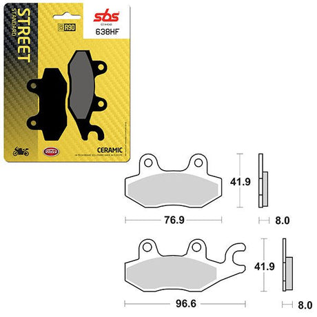 SBS ATV/UTV CERAMIC BRAKE PAD (6190638108) - DRIVEN Canada's Powersports 6190638108