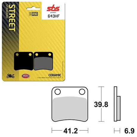 SBS ATV/UTV CERAMIC BRAKE PAD (6190643108) - DRIVEN Canada's Powersports 6190643108