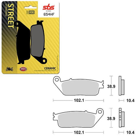 SBS ATV/UTV CERAMIC BRAKE PAD (6190654108) - DRIVEN Canada's Powersports 6190654108
