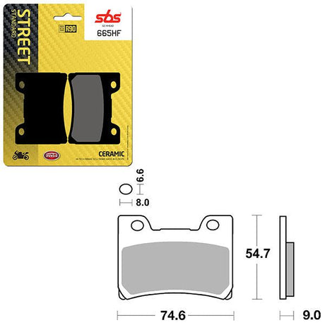 SBS ATV/UTV CERAMIC BRAKE PAD (6190665108) - DRIVEN Canada's Powersports 6190665108