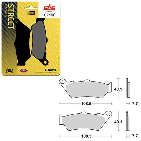 SBS ATV/UTV CERAMIC BRAKE PAD (6190674108) - DRIVEN Canada's Powersports 6190674108