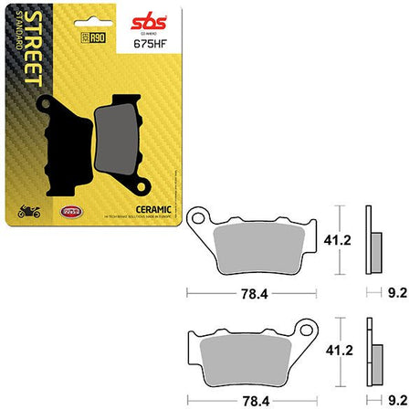 SBS ATV/UTV CERAMIC BRAKE PAD (6190675108) - DRIVEN Canada's Powersports 6190675108