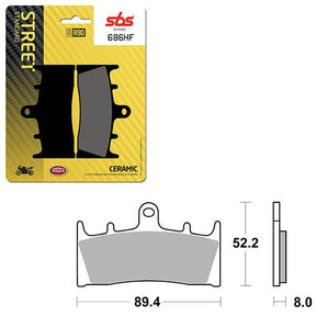 SBS ATV/UTV CERAMIC BRAKE PAD (6190686108) - DRIVEN Canada's Powersports 6190686108