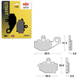 SBS ATV/UTV CERAMIC BRAKE PAD (6190687108) - DRIVEN Canada's Powersports 6190687108