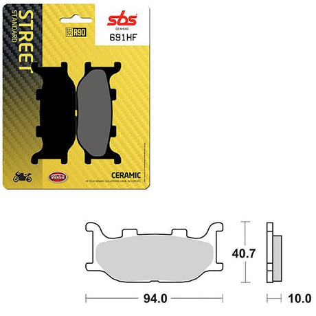 SBS ATV/UTV CERAMIC BRAKE PAD (6190691108) - DRIVEN Canada's Powersports 6190691108