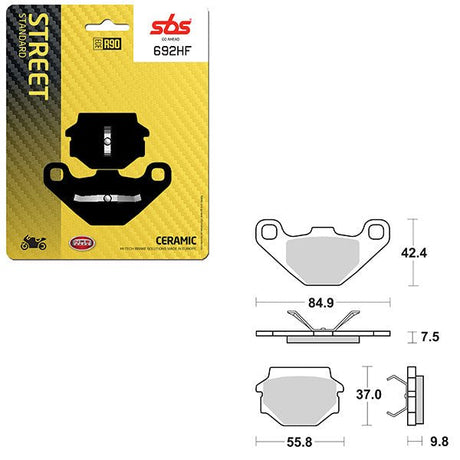 SBS ATV/UTV CERAMIC BRAKE PAD (6190692108) - DRIVEN Canada's Powersports 6190692108