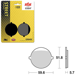 SBS ATV/UTV CERAMIC BRAKE PAD (6190699108) - DRIVEN Canada's Powersports 6190699108