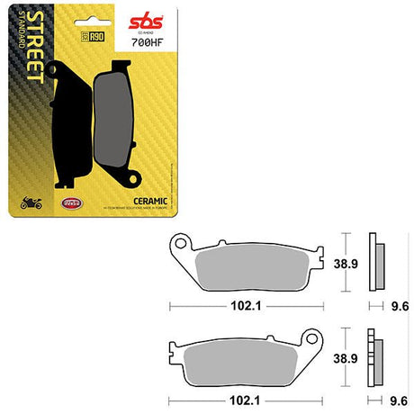 SBS ATV/UTV CERAMIC BRAKE PAD (6190700108) - DRIVEN Canada's Powersports 6190700108