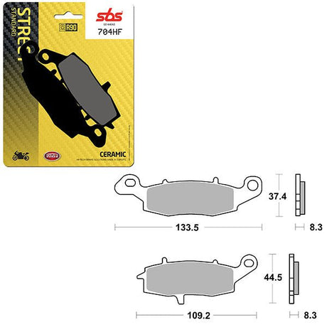 SBS ATV/UTV CERAMIC BRAKE PAD (6190704108) - DRIVEN Canada's Powersports 6190704108