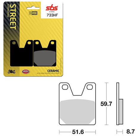 SBS ATV/UTV CERAMIC BRAKE PAD (6190733108) - DRIVEN Canada's Powersports 6190733108