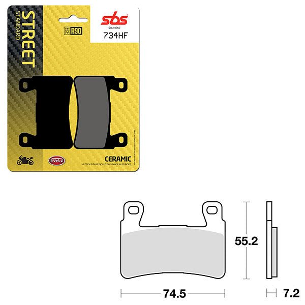 SBS ATV/UTV CERAMIC BRAKE PAD (6190734108) - DRIVEN Canada's Powersports 6190734108