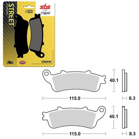SBS ATV/UTV CERAMIC BRAKE PAD (6190736108) - DRIVEN Canada's Powersports 6190736108
