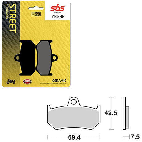 SBS ATV/UTV CERAMIC BRAKE PAD (6190763108) - DRIVEN Canada's Powersports 6190763108