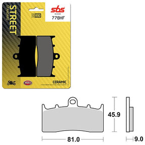 SBS ATV/UTV CERAMIC BRAKE PAD (6190778108) - DRIVEN Canada's Powersports 6190778108