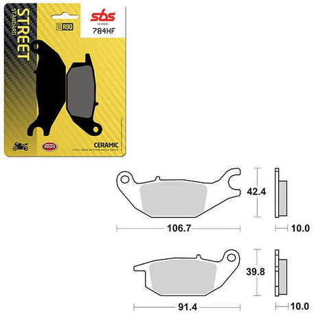 SBS ATV/UTV CERAMIC BRAKE PAD (6190784108) - DRIVEN Canada's Powersports 6190784108