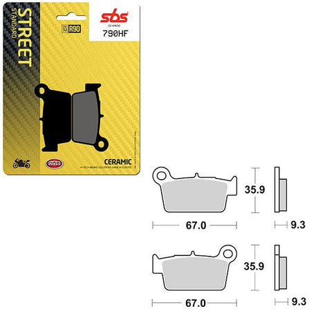 SBS ATV/UTV CERAMIC BRAKE PAD (6190790108) - DRIVEN Canada's Powersports 6190790108