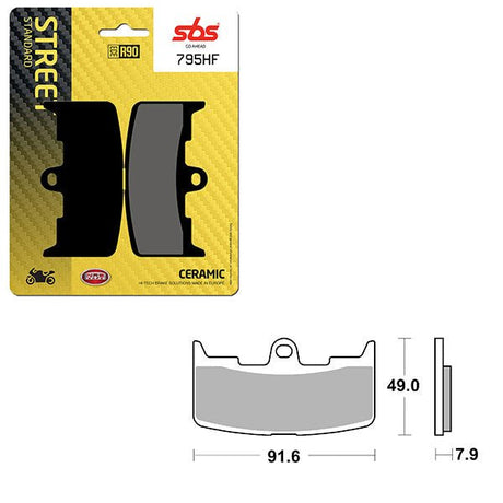 SBS ATV/UTV CERAMIC BRAKE PAD (6190795108) - DRIVEN Canada's Powersports 6190795108