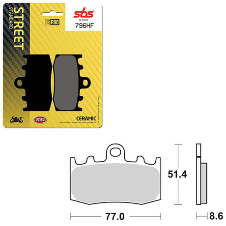 SBS ATV/UTV CERAMIC BRAKE PAD (6190796108) - DRIVEN Canada's Powersports 6190796108