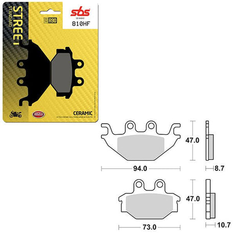 SBS ATV/UTV CERAMIC BRAKE PAD (6190810108) - DRIVEN Canada's Powersports 6190810108