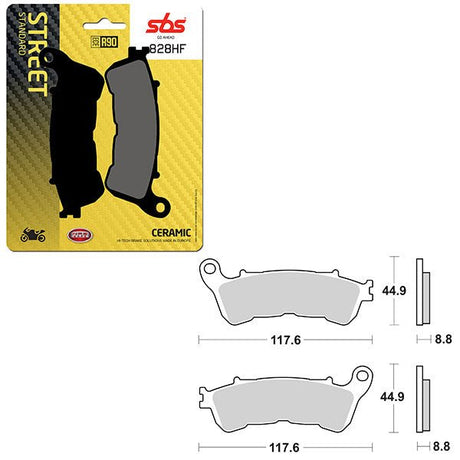 SBS ATV/UTV CERAMIC BRAKE PAD (6190828108) - DRIVEN Canada's Powersports 6190828108