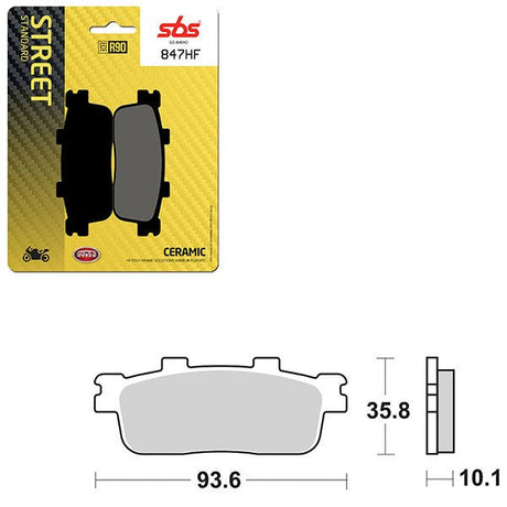 SBS ATV/UTV CERAMIC BRAKE PAD (6190847108) - DRIVEN Canada's Powersports 6190847108