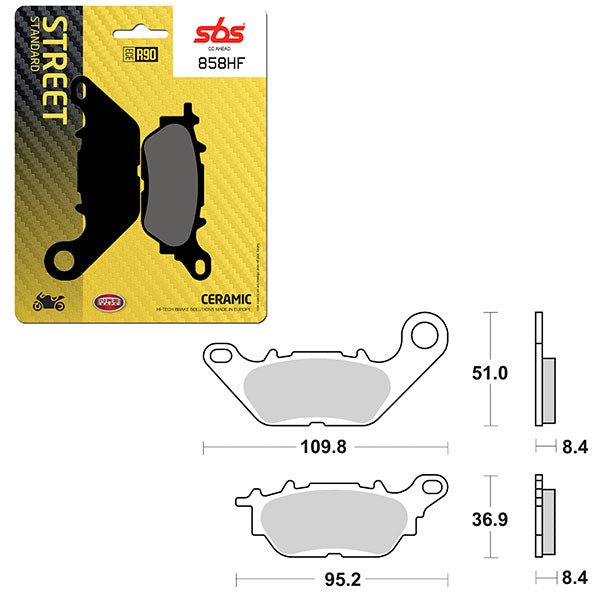SBS ATV/UTV CERAMIC BRAKE PAD (6190858108) - DRIVEN Canada's Powersports 6190858108