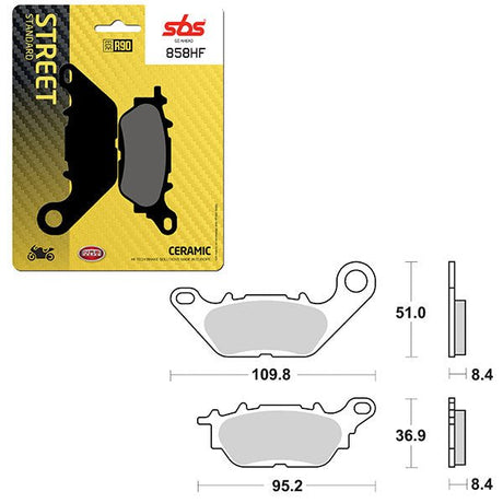 SBS ATV/UTV CERAMIC BRAKE PAD (6190858108) - DRIVEN Canada's Powersports 6190858108