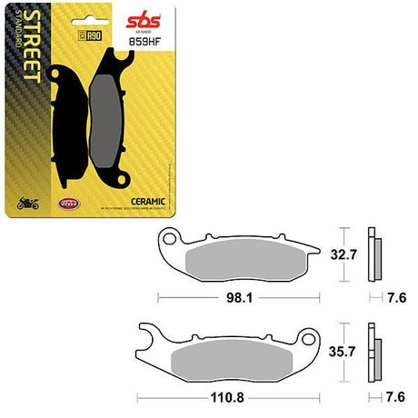 SBS ATV/UTV CERAMIC BRAKE PAD (6190859108) - DRIVEN Canada's Powersports 6190859108